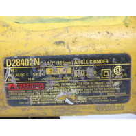 DEWALT D28402N 4-1/2-Inch 10-Amp Paddle Switch Angle Grinder Tested