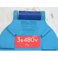Meltric 31-14243-K04 DR30 Receptacle Plug Assembly 30A 480V 30A