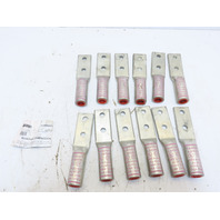 (QTY 12) Panduit LAB500-12-2 500KCMIL MCM 2-Hole 1/2"Stud Crimp Compression Lug