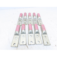 QTY 10 Ilsco ALND-500-12-134 500KCMIL MCM 2-HOLE 1/2" Stud Crimp Compression Lug