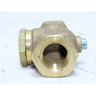 CONTROL DEVICES CB50 Check Valve Air Brass 1/2 in (F) NPT 250 psi Pressure