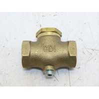 CONTROL DEVICES CB50 Check Valve Air Brass 1/2 in (F) NPT 250 psi Pressure