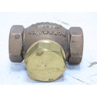 Pokorney Chicago 1012 1/2"NPT Bronze Spring-Loaded Vacuum Check Valves Ser.1000