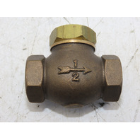 Pokorney Chicago 1012 1/2"NPT Bronze Spring-Loaded Vacuum Check Valves Ser.1000