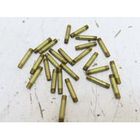 Lot of 25 1/8" NPT MNPT x 2" Long Yellow Brass Pipe Nipple