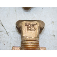 Lot of 4 BURNDY KS29 DB Copper Split Bolt Connector Servit 1STR-250 T8-250 R250