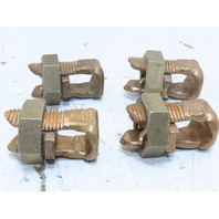 Lot of 4 BURNDY KS29 DB Copper Split Bolt Connector Servit 1STR-250 T8-250 R250