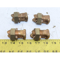 Lot of 4 BURNDY KS29 DB Copper Split Bolt Connector Servit 1STR-250 T8-250 R250