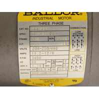 Baldor M3615T 5HP 208-230/460V 3PH Phase 3450RPM 184T Frame TEFC Motor