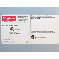 HOFFMAN A-20N166LP Electrical Enclosure Recessed Handle Type 1 20x16x6.62" Gray