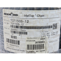 Rexnord TCF1505-12 MATTOP RubberTop 1500Straight Running Conveyor Belt Chain10FT