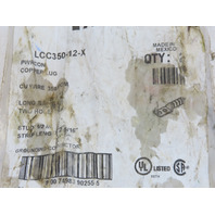 PANDUIT LCC350-12-X Compression Lug 350 KCMIL Copper 1/2" Stud 2-Hole 1pc
