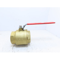 C&C Industries 4NPT Brass Ball Valve Full Port w/ Female Threaded NPT 600 WOG