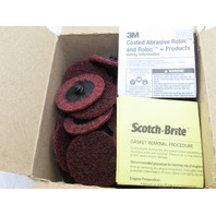 3M Scotch-Brite 07481 Roloc Medium 2 inch Surface Conditioning Disc - 48 Count