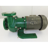 Sundyne KM1515 ANSIMAG Sealless Magnetic Drive ETFE Lined 1/2HP Chemical Pump