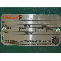 Master 140C-Face Right Angle Speed Gear Reducer 75:1 23.3RPM