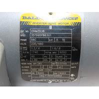 Baldor 35T995P863G1 .5HP 230/460V 3PH 1750RPM 56C Frame TEFC Invertor Duty Motor