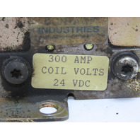 Contact Industries 300A Amp 1P Single Pole Forklift Contactor 24 VDC Coil