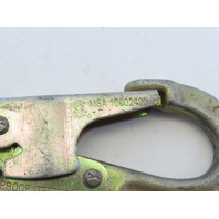 Qty 2 MSA 10002490 Locking Gate Safety Snap Hook Proof Tested 3600LBS Forged USA