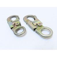Qty 2 MSA 10002490 Locking Gate Safety Snap Hook Proof Tested 3600LBS Forged USA