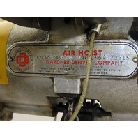 Gardner Denver 86P-110-AL Pneumatic Air Chain Hoist 1/2 Ton 1000LB 10' Ft Lift