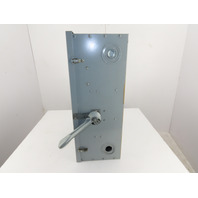 SIEMENS JU325 400 AMP NON-FUSED SAFETY DISCONNECT SWITCH 240 VAC 3P 125HP TYPE 1