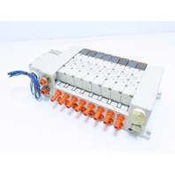SMC VQ4101-5 4/5-PORT 8-Valve Bank VQ4000 Base 24VDC