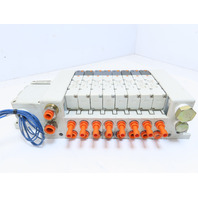 SMC VQ4101-5 4/5-PORT 8-Valve Bank VQ4000 Base 24VDC