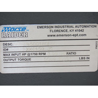 Morse 662288367093 450Q180L50 Raider XK0159 Right Angle Gearbox 50:1Ratio 3.99HP