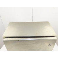 Hoffman 20x20x8 Sloped Top Electrical Enclosure 304SS