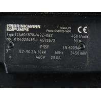 Brinkmann TC460/870-W9Z+062 450L/MIN 90M Stainless Steel Immersion Pump 10KW460V