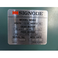 Signode MSB2 Box Strapping Machine Table Top Semiautomatic 120V