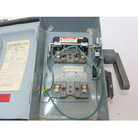 Siemens ITE F251H 30 Amp 600 Volt 1PH 2 Pole Nema 12 Fusible Disconnect Switch