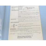 Siemens ITE F251H 30 Amp 600 Volt 1PH 2 Pole Nema 12 Fusible Disconnect Switch