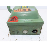 30 Amp 600 Volt Fused Fusible 3P Pole Disconnect Safety Switch