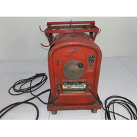 IDEALARC 250 AC DC STICK TOMBSTONE WELDER WITH WHEELS Leads Single Phase Tested