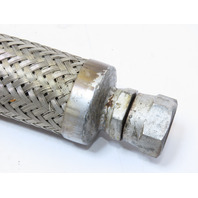 1x35" 1-5/16-12 -16 JIC 37 Flare Braided SS Metal Flex Pipe Hose 1-1/2" Flange