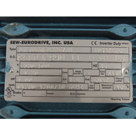 Sew Eurodrive DRE80M4 1HP 230-1700RPM 380/500V MM07D-503-00 Invertor Duty Motor