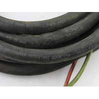 20Ft Carol 12/4 12 AWG 4 Conductor SOOW SO Cable Cord Wire 600V Portable Power
