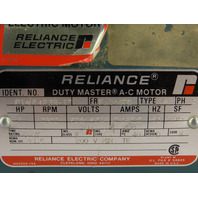 Reliance Duty Master Motor 2Hp 3450Rpm FJ145TC Frame 208-230/460V TEFC