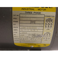 Baldor M3608 34A63-883 2HP 208-230/460V 3PH 3450RPM 184 Frame TEFC Motor