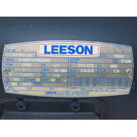 Leeson 121661.00 C145T17NC26B 1HP 1740RPM 208-230/460V3PH 145TC Frame TENV Motor