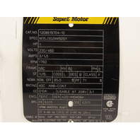 Baldor 1HP 230/460V 3PH 1760RPM 56C Frame TEFC VPWM Invertor Ready Motor