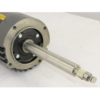 Baldor 1HP 208-230/460V 3PH 3450RPM 56CZ Frame Long Shaft OPEN Motor