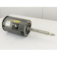 Baldor 1HP 208-230/460V 3PH 3450RPM 56CZ Frame Long Shaft OPEN Motor