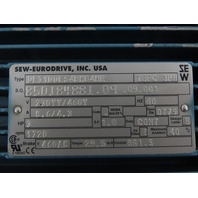 Sew Eurodrive DFT100LS4BMG4HR 3HP 1720RPM 230-460V DT79TEFC 08687714 Brake Motor