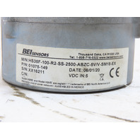 BEI 01075-149 HS35F-100-R2-SS-2500-ABZC-5V/V-SM18-EX Encoder For 5/8" Shaft