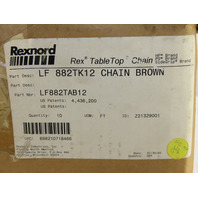 Rexnord LF882TAB-12IN TableTop Conveyor Chain 10'Long 12" Wide