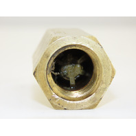 Alkon Brass Inline Ball Check Valve 1/2" NPT 3-1/4" Long