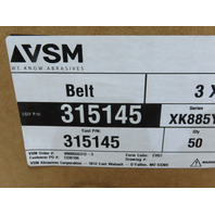 VSM Abrasives 315145 3x132" 60 Grit Ceramic Abrasive Polyester Cloth Belt QTY 50